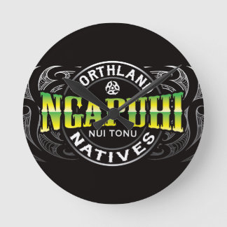 Horloge Ronde Chrome de forçat à perpétuité de Ngapuhi