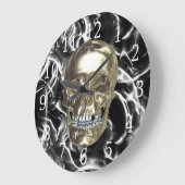 Horloge ronde Chrome électrique (Angle)