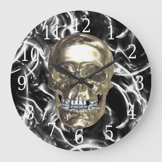 Horloge ronde Chrome électrique (Recto)