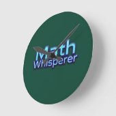 Horloge Ronde Chuchoteur de maths (Angle)