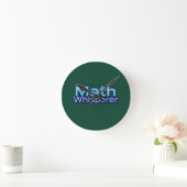 Horloge Ronde Chuchoteur de maths (Maison)