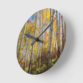 Horloge Ronde Chute d'Aspen trees 5 (Angle)