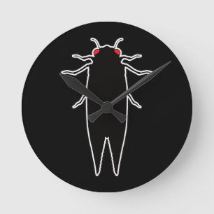 Horloge Ronde Cicadas Cicada Zombie Bugs - Geek d'enttomologie