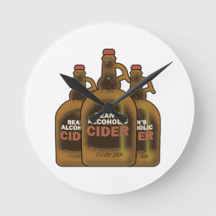 Horloge Ronde Cidre de haricot