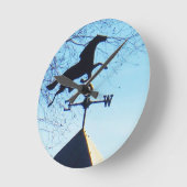 Horloge Ronde Ciel bleu de palette de temps de cheval (Angle)