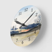 Horloge Ronde Ciel orageux (Angle)