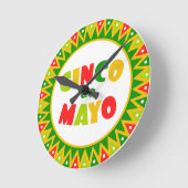 Horloge Ronde Cinco de Mayo (Angle)