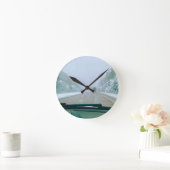 Horloge Ronde Circuit en Suède enneigée (Maison)