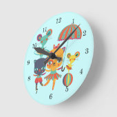 Horloge Ronde Cirque Cuties (Angle)