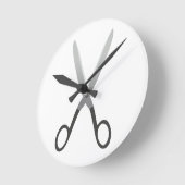 Horloge Ronde Ciseaux (Angle)