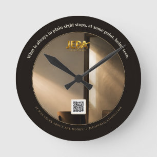 Horloge Ronde Citation de livre : Ce qui est toujours en vue