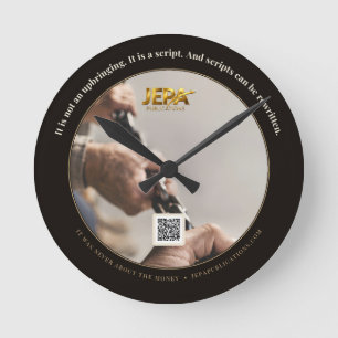 Horloge Ronde Citation de livre sur la réécriture des scripts