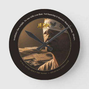 Horloge Ronde Citation du livre Éviter a du poids