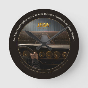 Horloge Ronde Citer dans un théâtre vide Citation de livre
