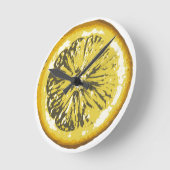 Horloge Ronde Citron (Angle)