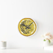 Horloge Ronde Citron (Maison)