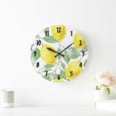 Horloge ronde citron (Maison)