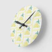 Horloge Ronde Citrons (Angle)