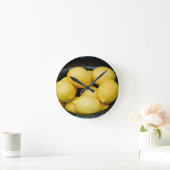 Horloge Ronde Citrons frais (Maison)