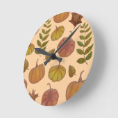 Horloge Ronde Citrouilles (Angle)