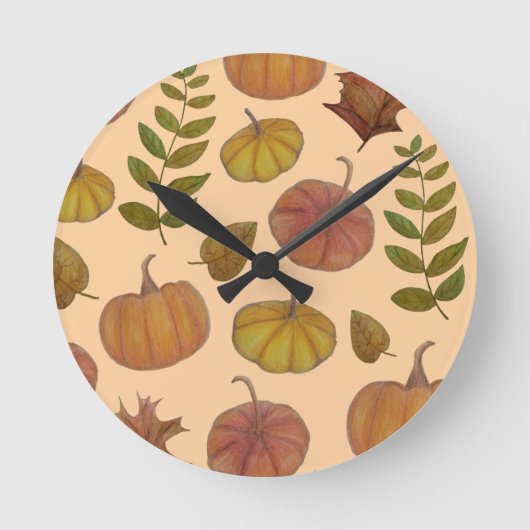 Horloge Ronde Citrouilles (Recto)