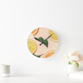 Horloge Ronde Citrus fruit pattern (Maison)