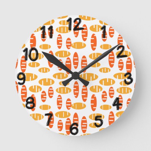 Horloge Ronde Citrus Holey Ovals (Recto)