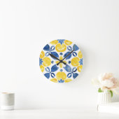 Horloge Ronde Citrus Pattern (Maison)