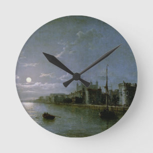 Horloge Ronde Clair de lune sur la Tamise