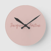 Clair Elegant Rose Gold Calligraphie Nom du script
