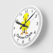 Horloge Ronde Clarinet Chick (Angle)