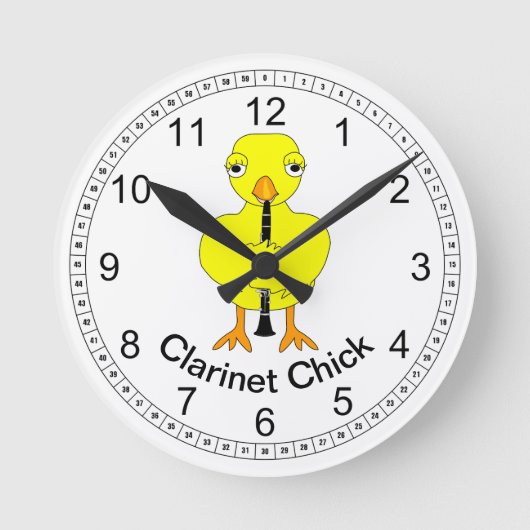 Horloge Ronde Clarinet Chick (Recto)