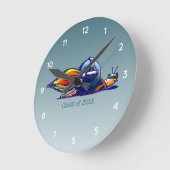 Horloge Ronde Classe Escargot Fusée de (Angle)