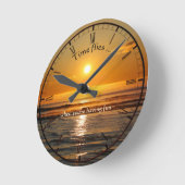 Horloge Ronde Classic Beach Sunset Wall Clock (Angle)