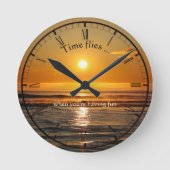 Horloge Ronde Classic Beach Sunset Wall Clock (Recto)