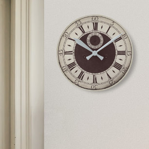 Horloge Ronde Classic Style antique Chiffre romain Vintage