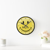 Horloge Ronde Classic Yellow Happy Face (Maison)