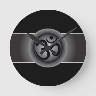Horloge Ronde Classy Om Symbol Wall Clock