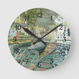 Horloge Ronde Claude Monet. Baignoires à La Grenouillère