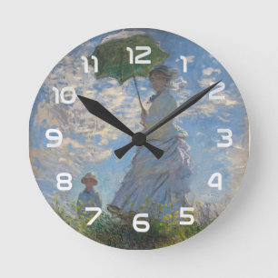 Horloge Ronde Claude Monet Femme au Parasol Beaux-Arts
