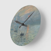 Horloge Ronde Claude Monet Impression Sunrise Soleil Levant (Angle)