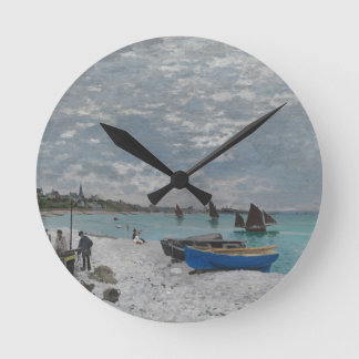 Horloge Ronde Claude Monet Sky Clouds Bateaux Bateaux Bateaux Me