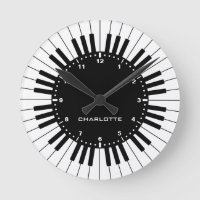 Clavier de piano noir et blanc
