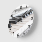 Horloge Ronde Clavier numérique pour piano (Angle)