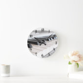 Horloge Ronde Clavier numérique pour piano (Maison)