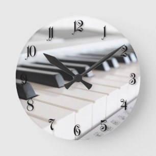 Horloge Ronde Clavier numérique pour piano