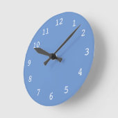 Horloge Ronde Clock bleu (Angle)