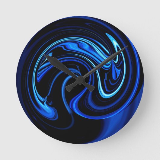 Horloge Ronde Clock bleu (Recto)