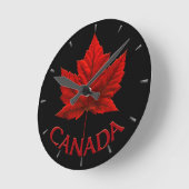 Horloge Ronde Clock Canada Souvenirs Wall Clocks & Venin (Angle)
