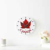 Horloge Ronde Clock Canada Souvenirs Wall Clocks & Venin (Maison)
